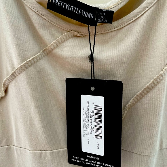 Sand colored maternity romper - Picture 2 of 2